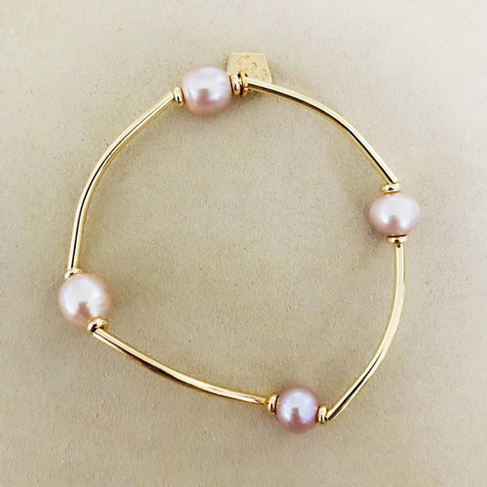 Champagne Pearls Baby La Grace Bracelet