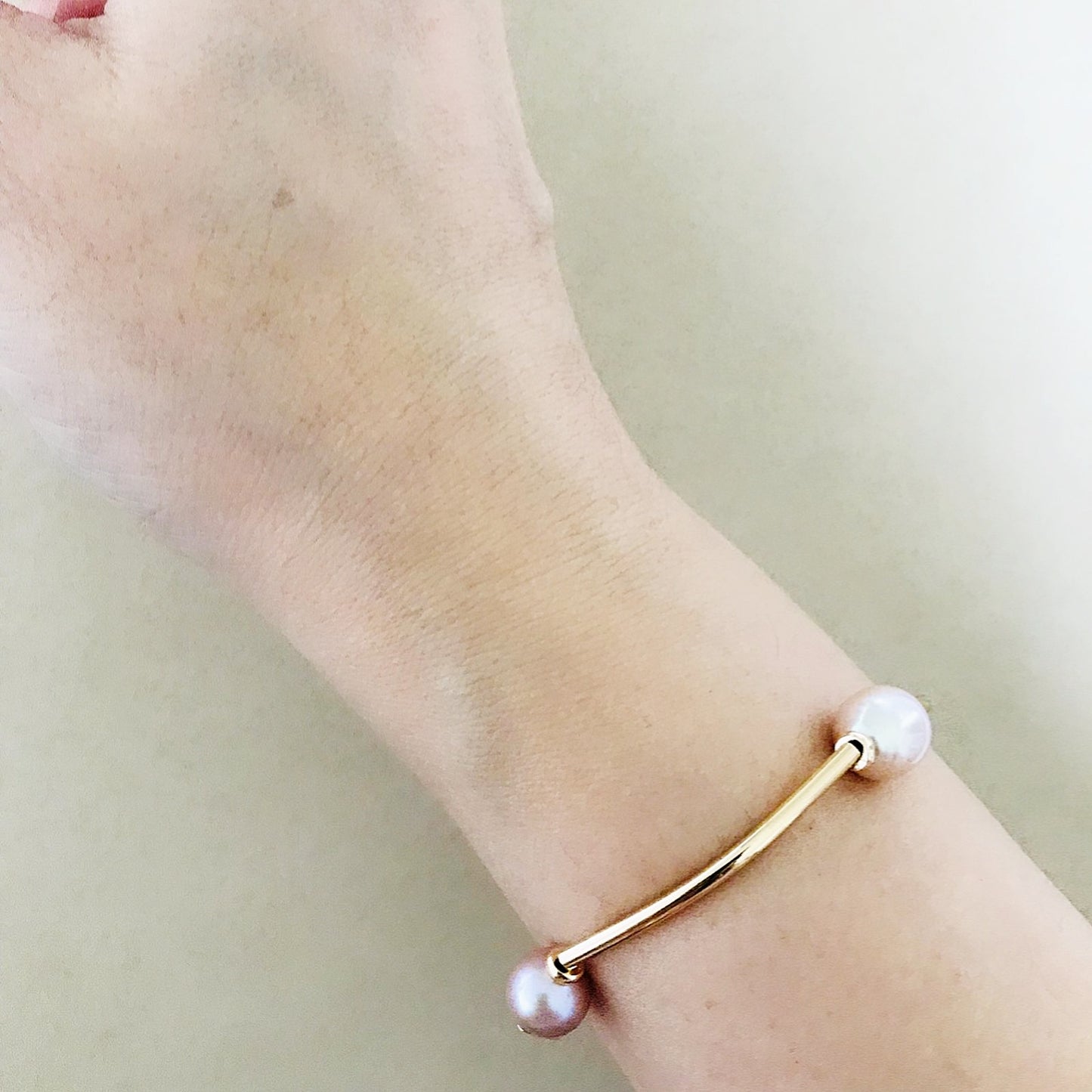 Champagne Pearls Baby La Grace Bracelet