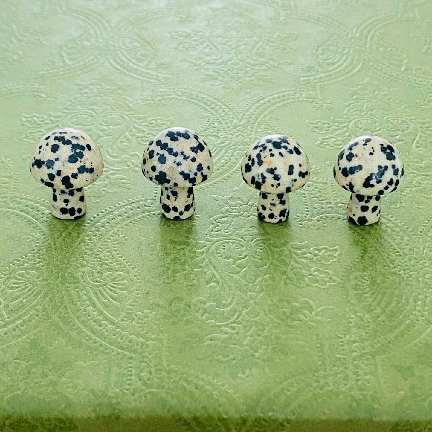 Dalmatian Jasper Crystal Mushroom