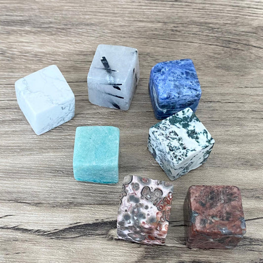 7 Chakras Crystal Cubes