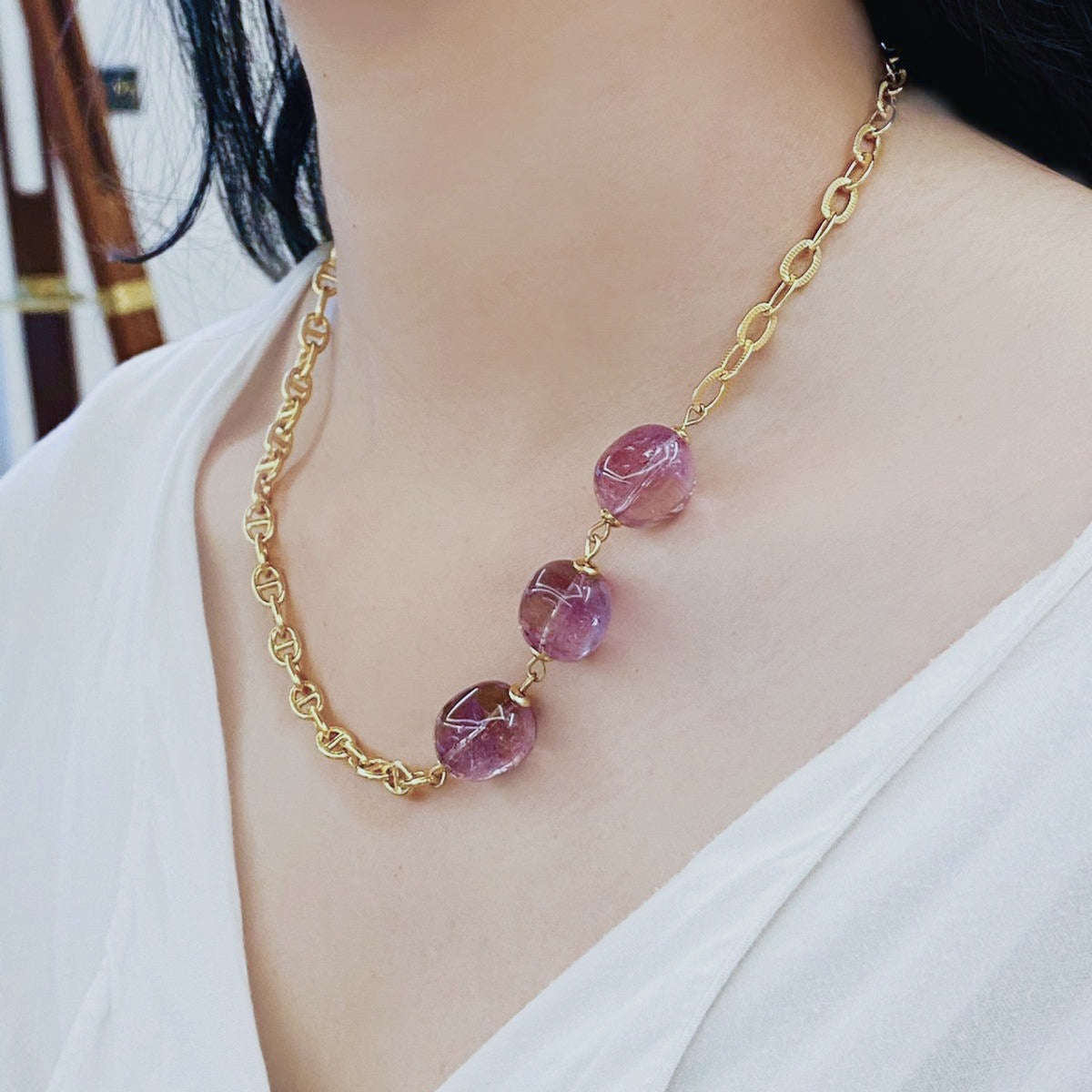 Trilogy Ametrine Necklace