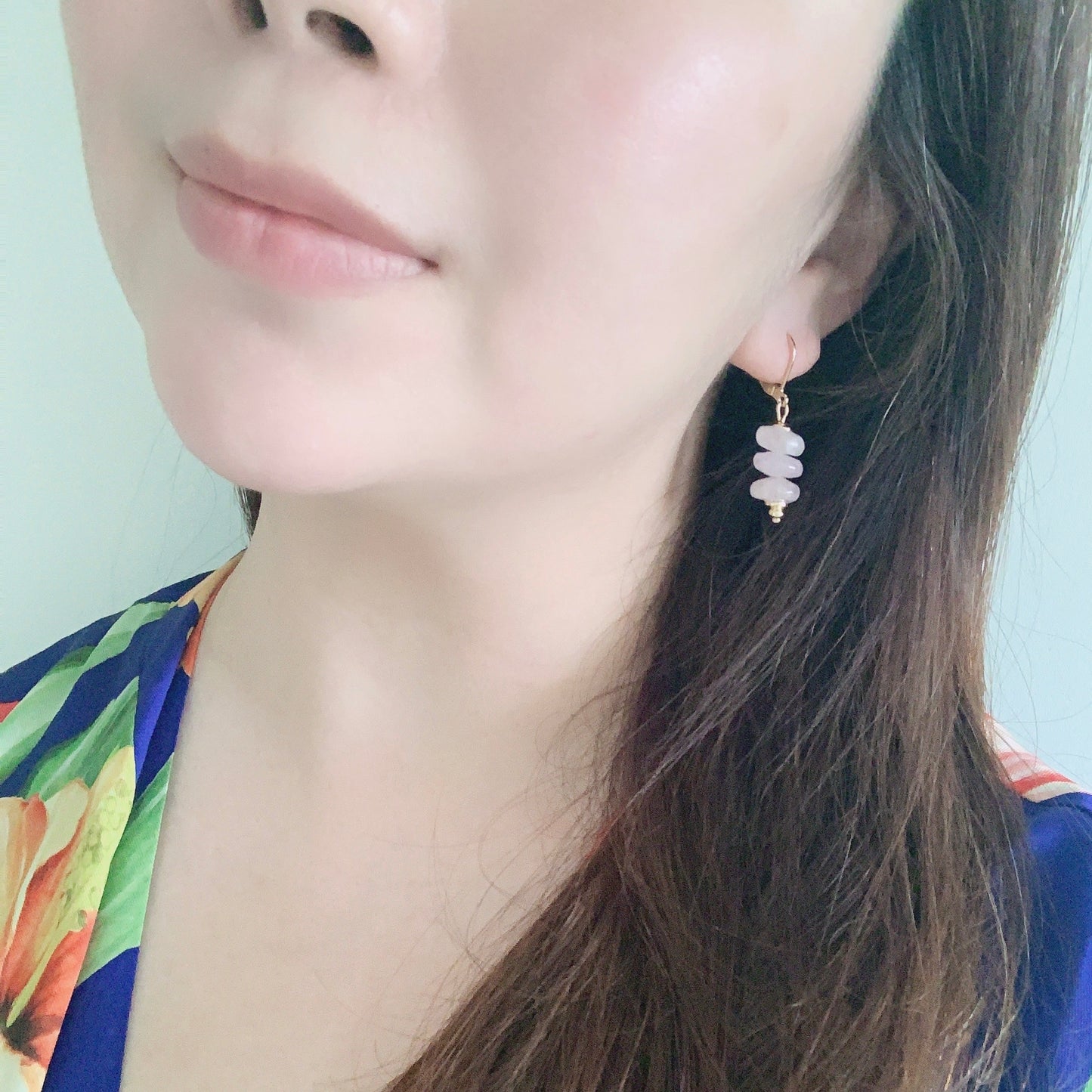 Pink Morganite Earrings