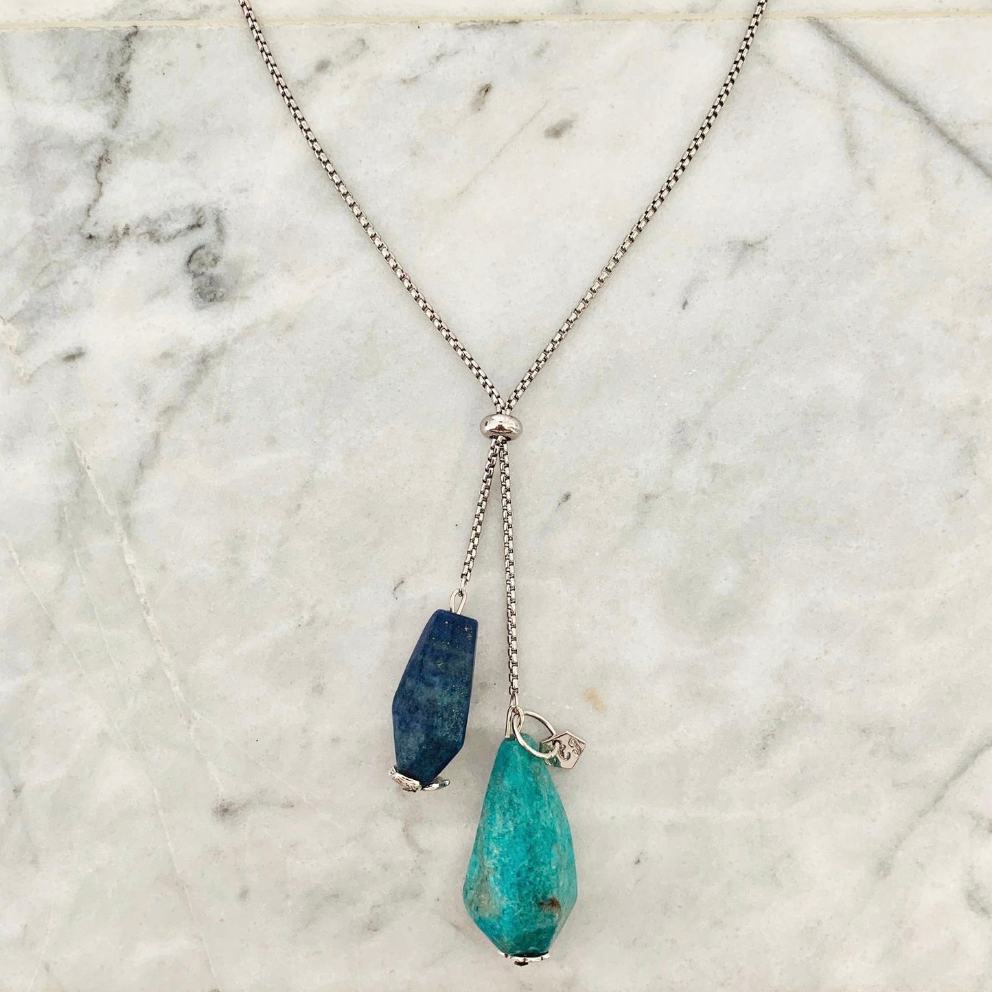 Amazonite & Lapis Lazuli SHW Necklace