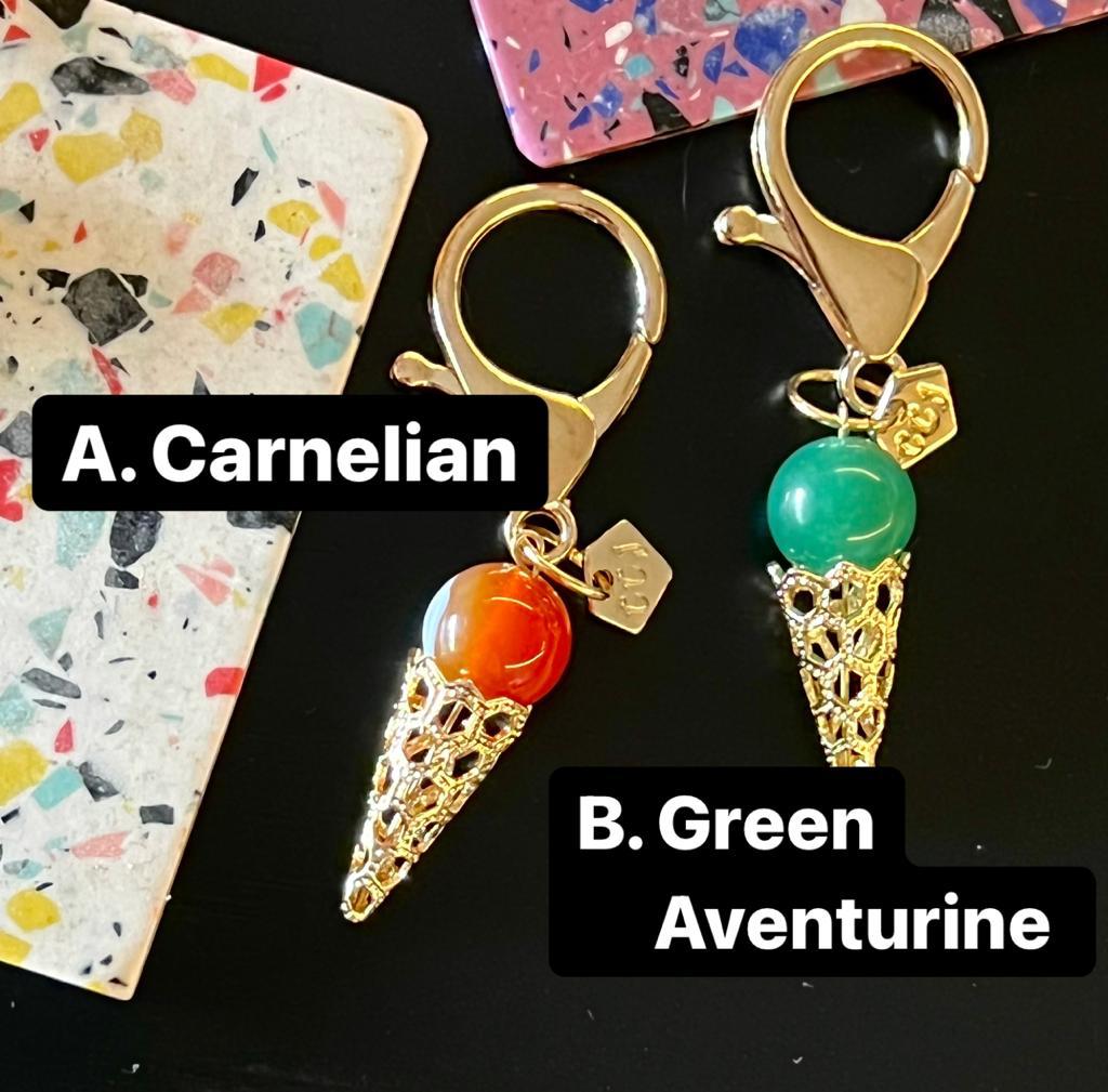 Ice Cream Vivid Gemstone Bag charms