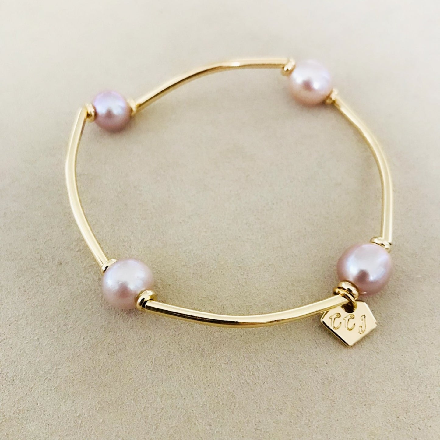 Champagne Pearls Baby La Grace Bracelet