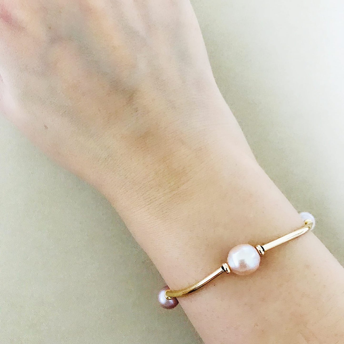 Champagne Pearls Baby La Grace Bracelet
