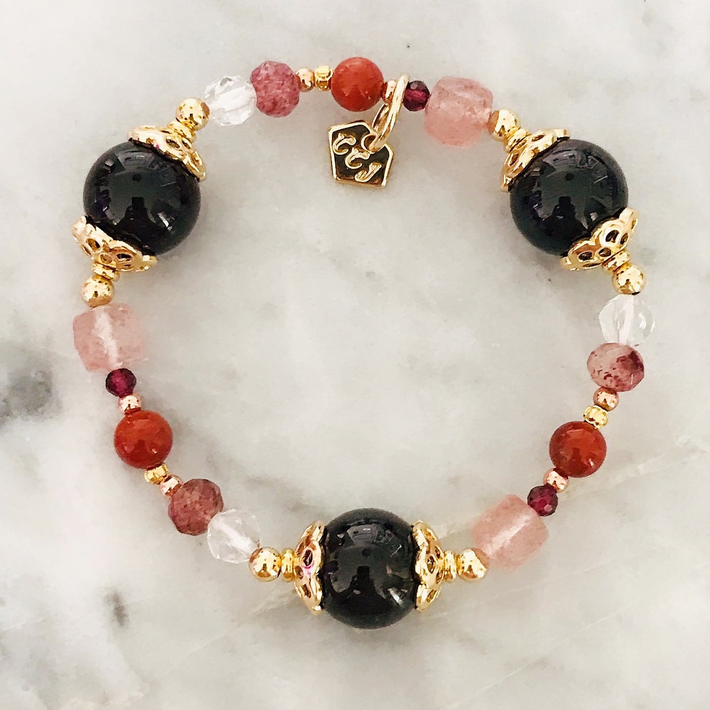 Delicate Garnet Bracelet