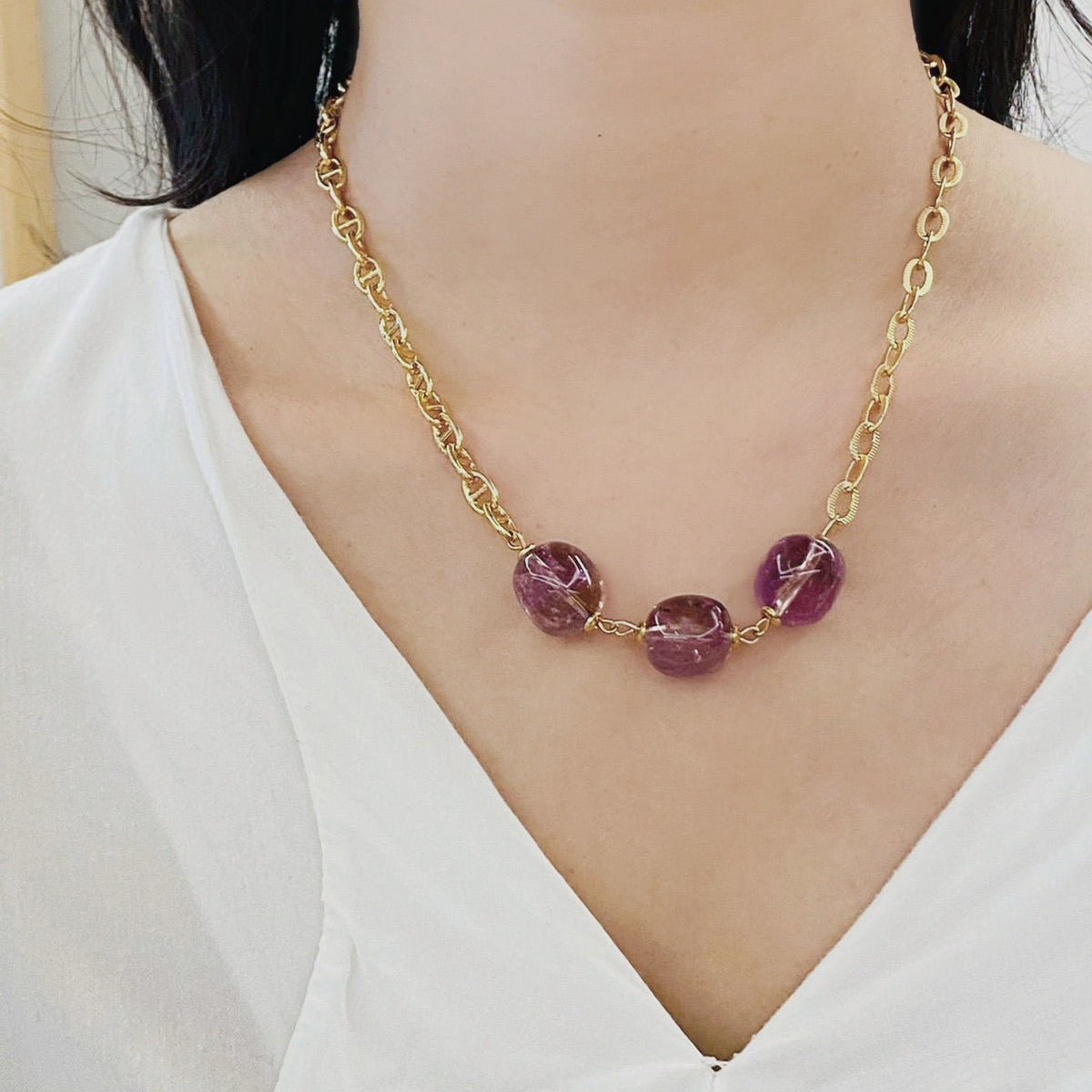 Trilogy Ametrine Necklace