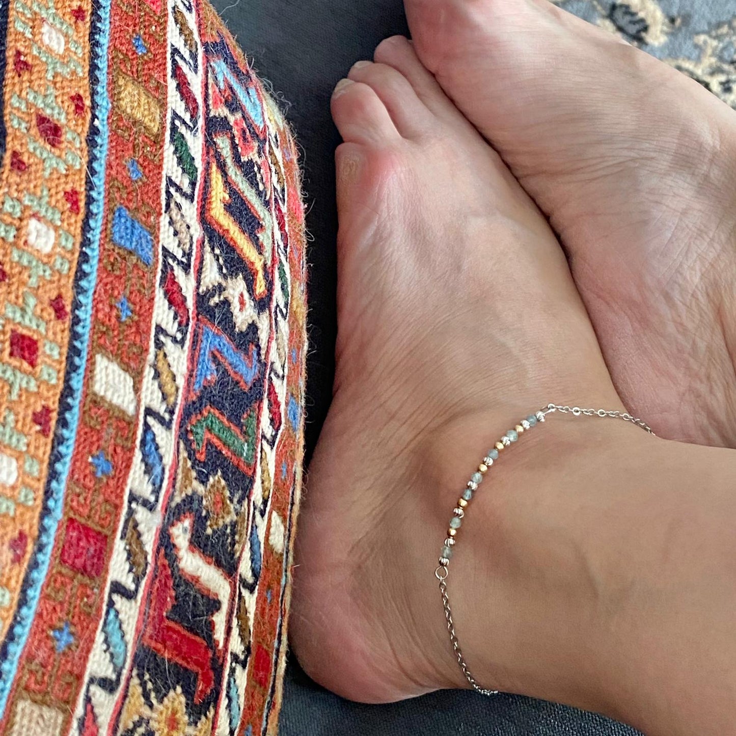 Aquamarine Anklet