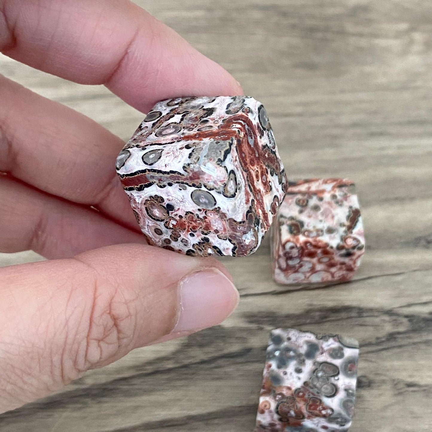 Leopardskin Jasper Crystal Cube