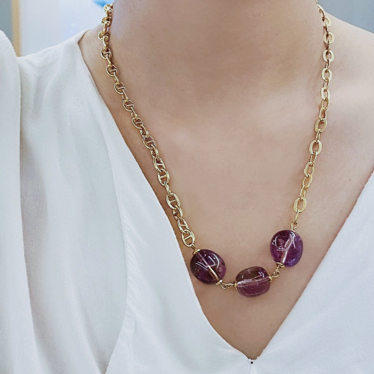 Trilogy Ametrine Necklace