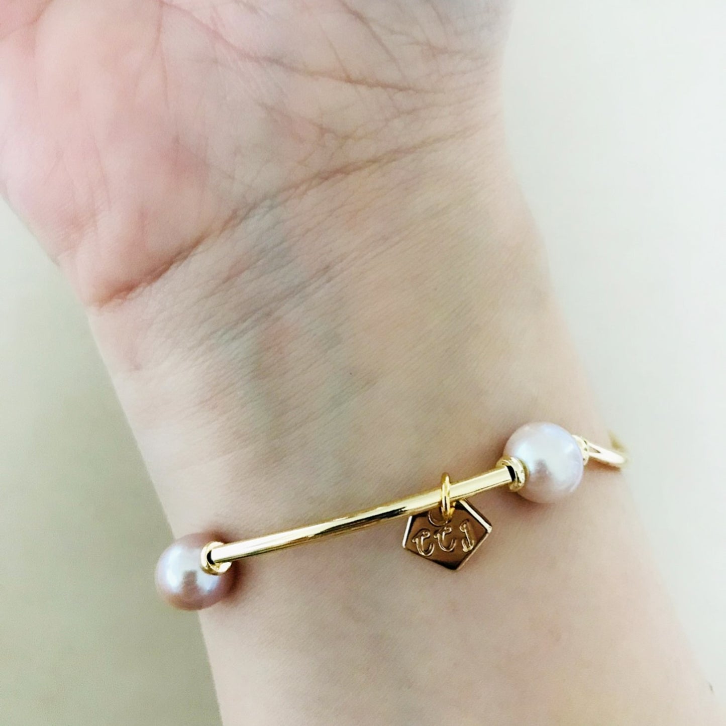 Champagne Pearls Baby La Grace Bracelet