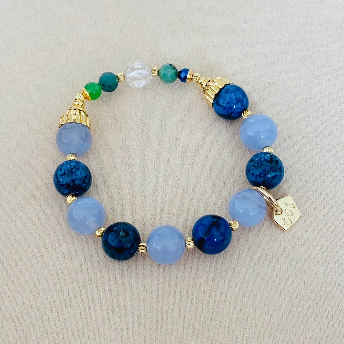 Delicate Blue Periwinkle Bracelet