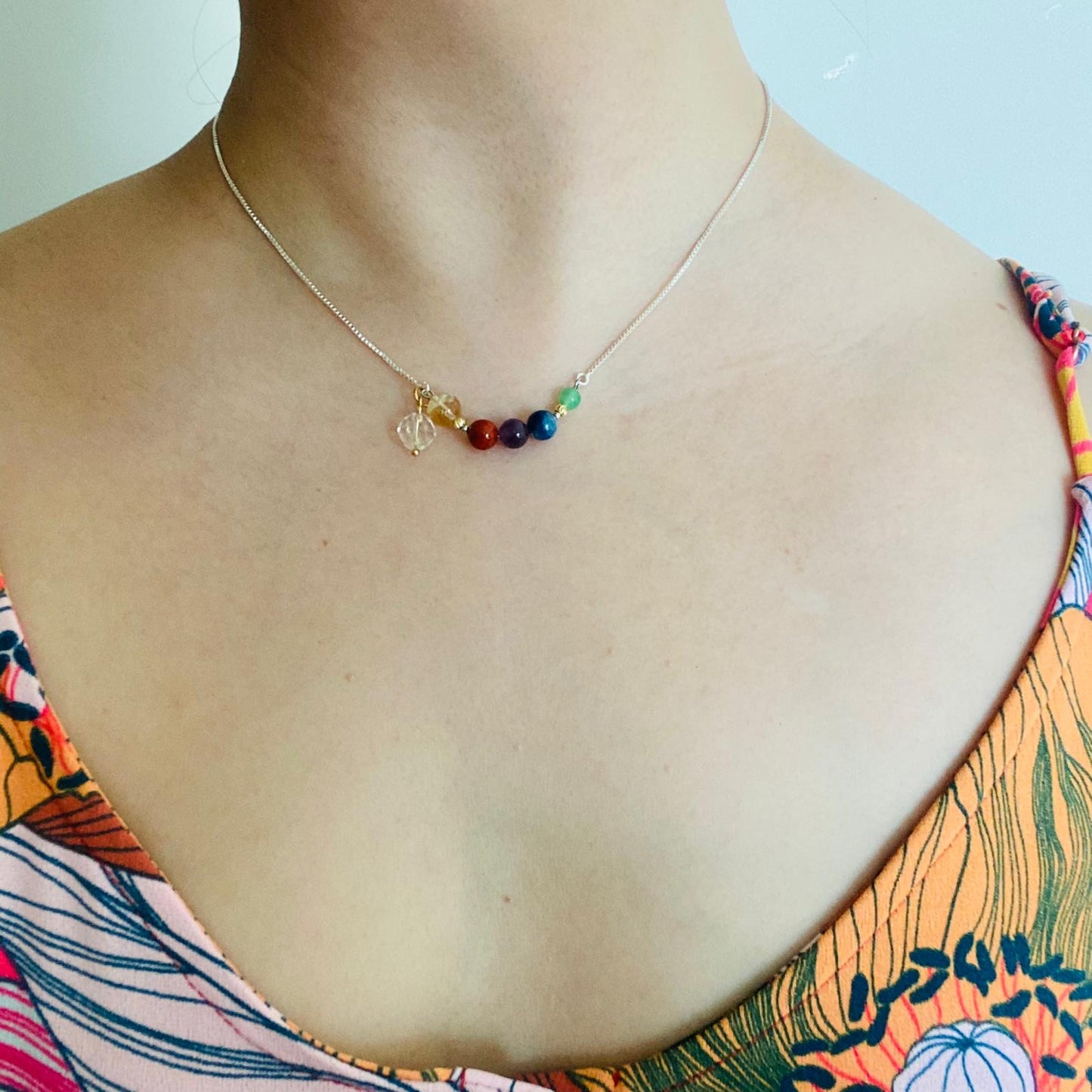 Rainbow Shooting Star Necklace