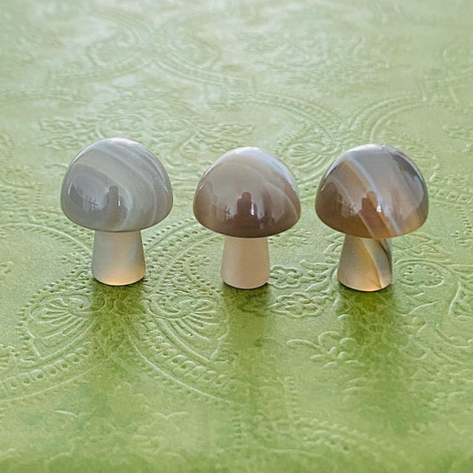 Agate Crystal Mushroom