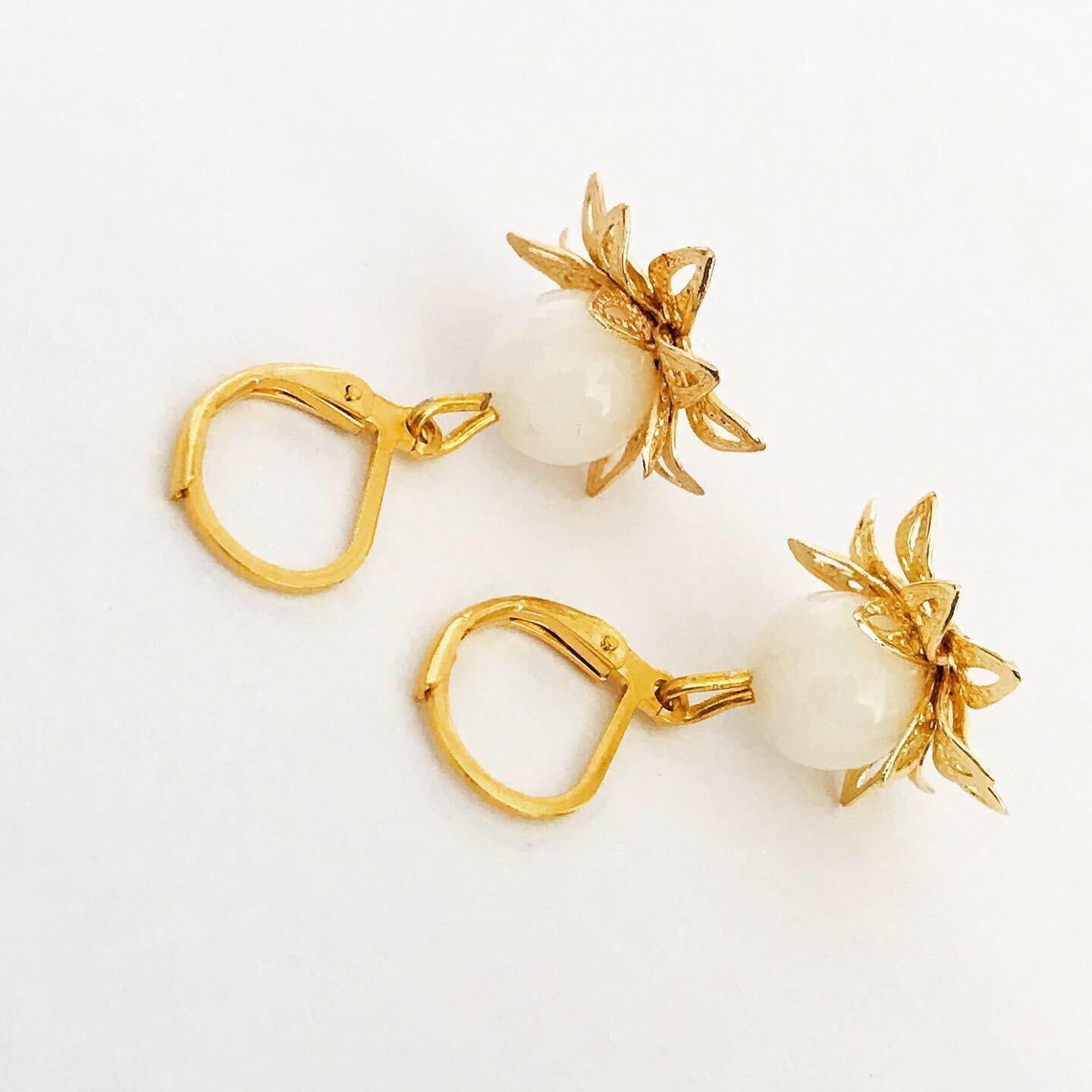 White Lotus Earrings